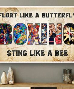 Boxing float like a butterfly sting like a bee canvas 2 Boxing float like a butterfly sting like a bee canvas 3
