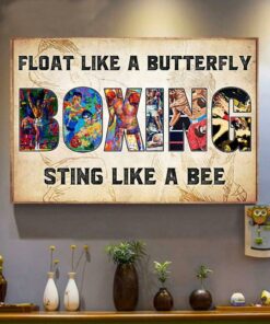 Boxing float like a butterfly sting like a bee canvas 3 Boxing float like a butterfly sting like a bee canvas 4