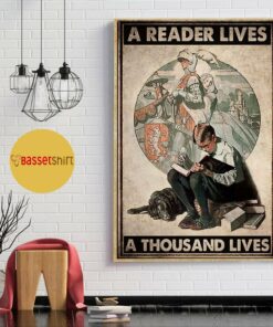 Boy a reader lives thousand life poster 1