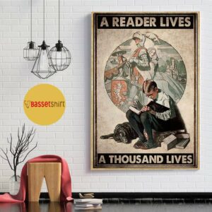 Boy a reader lives thousand life poster 1