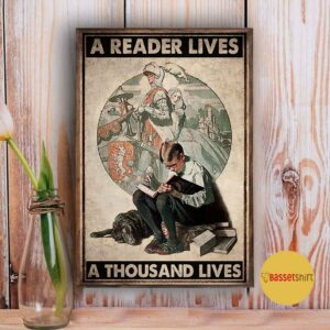 Boy a reader lives thousand life poster 3