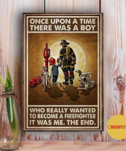 Boy wanted to become a firefighter poster 3