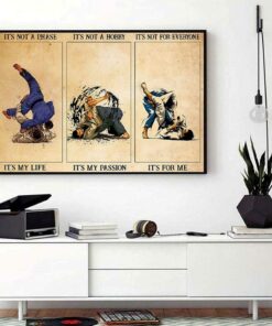 Brazilian Jiu Jitsu its not a phase its my life horizontal canvas 1