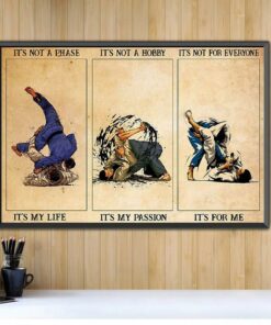 Brazilian Jiu Jitsu its not a phase its my life horizontal canvas 2