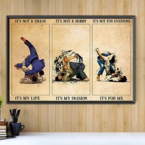 Brazilian Jiu Jitsu its not a phase its my life horizontal canvas 2