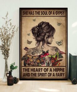 Breast cancer she has the soul of a gypsy the heart poster 1