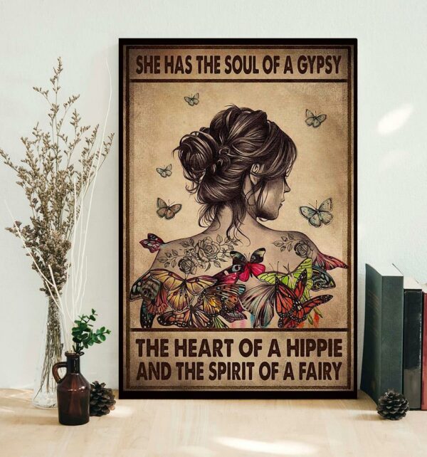 Breast cancer she has the soul of a gypsy the heart poster