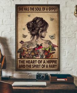 Breast cancer she has the soul of a gypsy the heart poster 3