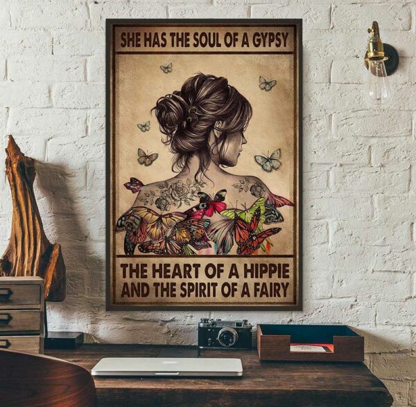 Breast cancer she has the soul of a gypsy the heart poster