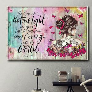 Breast cancer the one who is the true light poster canvas