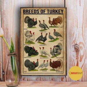 Breeds of Turkey Thanksgiving vertical poster 3