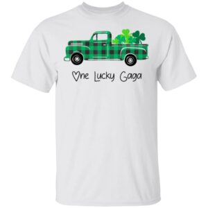 Buffalo Plaid Truck One Lucky Gaga St Patricks Day T-Shirt, Long Sleeve, Hoodie