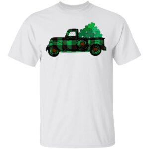 Buffalo Plaid Truck St Patricks Day with Shamrock Be Irish T-Shirt, Long Sleeve, Tank Top