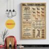 Bull Terrier Knowledge vertical canvas