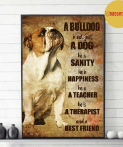 Bulldog therapist and best friend vertical poster 3