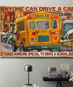 Bus driver anyone can drive a car horizontal canvas 3