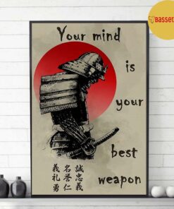Bushido Japanese your mind is your best weapon canvas 1
