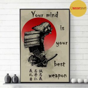 Bushido Japanese your mind is your best weapon canvas