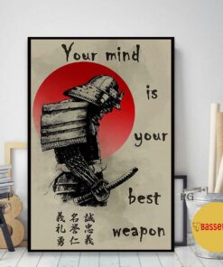 Bushido Japanese your mind is your best weapon canvas 2