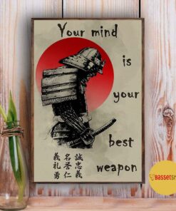 Bushido Japanese your mind is your best weapon canvas 4