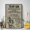 Bushido Samurai father and son never think that you are alone poster canvas