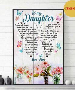 Butterflies shaped flower to my daughter canvas 3