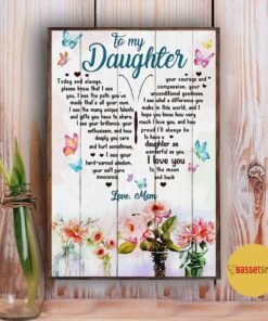 Butterflies shaped flower to my daughter canvas 5