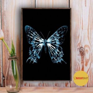 Butterfly Art The Night Black poster canvas 3