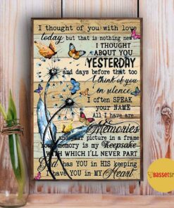 Butterfly I thought of you with love today poster canvas 4 Butterfly I thought of you with love today poster canvas 5