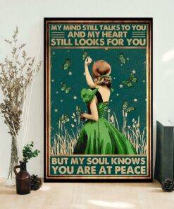 Butterfly girl my mind still talks to you poster 1