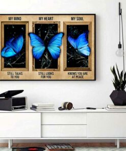 Butterfly my mind still talks to you horizontal canvas 1