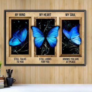 Butterfly my mind still talks to you horizontal canvas 2