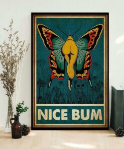 Butterfly nice bum funny poster 1
