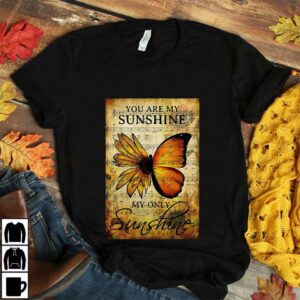 Butterfly sunflower you are my sunshine music sheet poster 2