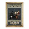 Cat Halloween Salem Sanctuary For Wayward Witch Canvas, Poster