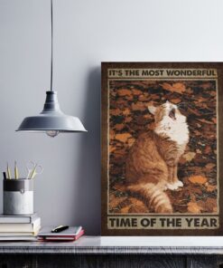 Cat Its The Most Wonderful Time Of The Year Canvas Poster 3