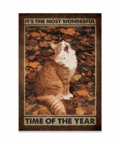 Cat Its The Most Wonderful Time Of The Year Canvas Poster 4