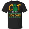 Cat Lover Lucky Charm St Patrick Day T-Shirt, Long Sleeve, Tank Top