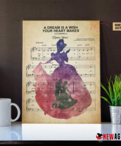 Cinderella A Dream Is A Wish Your Heart Makes Sheet Music Poster Canvas 4 Cinderella A Dream Is A Wish Your Heart Makes Sheet Music Poster Canvas 5