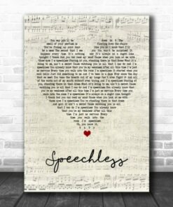 Dan Shay Speechless Script Heart Song Lyric Quote Poster Canvas 1 Dan Shay Speechless Script Heart Song Lyric Quote Poster Canvas 2