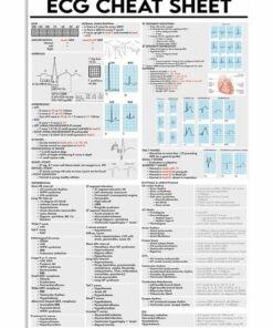 ECG Cheat Sheet Cardiologist Poster, Canvas 4 ECG Cheat Sheet Cardiologist Poster Canvas 5