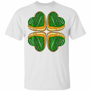 Four Leaf Clover Donut St Patricks Day Funny Irish T-Shirt, Long Sleeve, Hoodie