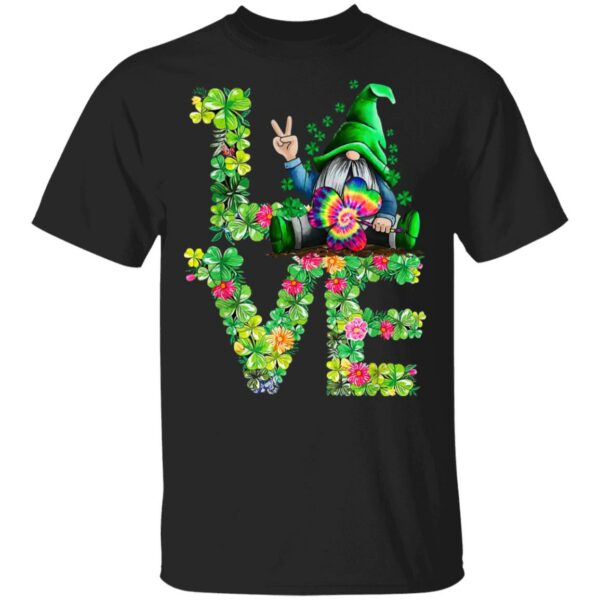 Funny LOVE Gnomes Irish Shamrock St Patrick’s Day Shirt