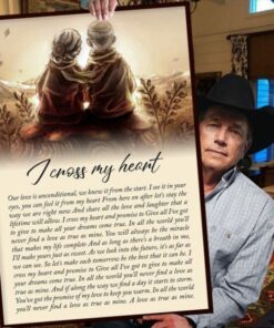 George Strait I Cross My Heart Lyrics Music Wall Decor Poster Canvas 2