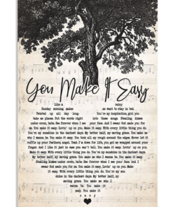 Jason Aldean You Make It Easy Like A Rainy Sunday Morning Makes Me Want To Stay In Bed Poster Canvas 1