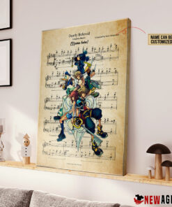 Kingdom Hearts Dearly Beloved Sheet Music Poster Canvas 1 Kingdom Hearts Dearly Beloved Sheet Music Poster Canvas 2
