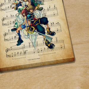 Kingdom Hearts Dearly Beloved Sheet Music Poster Canvas 3