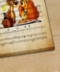 Lady and the Tramp Belle Note Sheet Music Poster Canvas 2 Lady and the Tramp Belle Note Sheet Music Poster Canvas 3