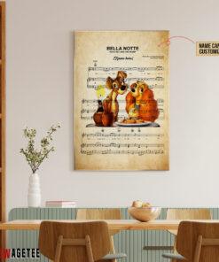Lady and the Tramp Belle Note Sheet Music Poster Canvas 3 Lady and the Tramp Belle Note Sheet Music Poster Canvas 4