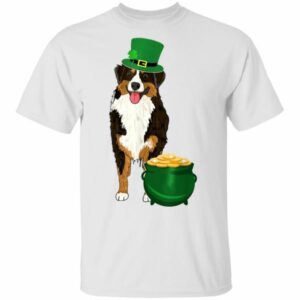 Lucky American Shepherd St Patricks Day T-Shirt, Long Sleeve, Hoodie